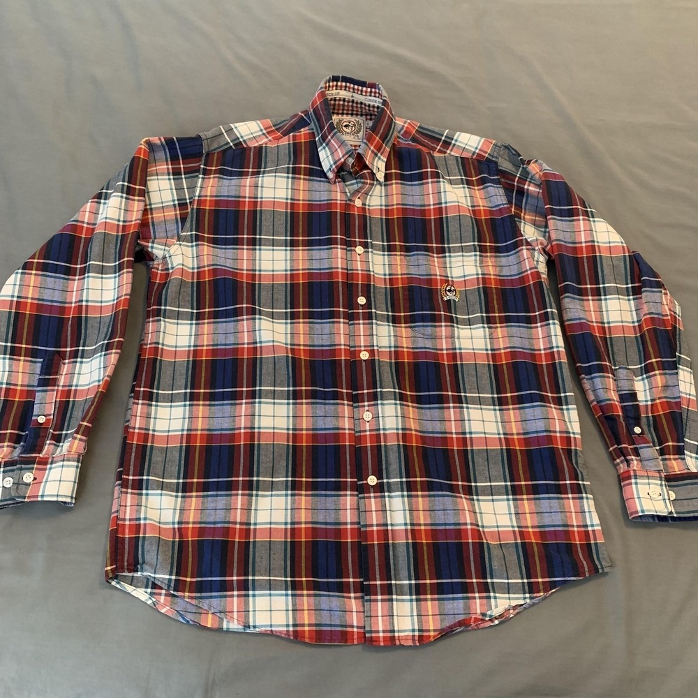 Cinch Western Shirt Mens Small Multicolor Plaid Long Sleeve Button Front Rodeo